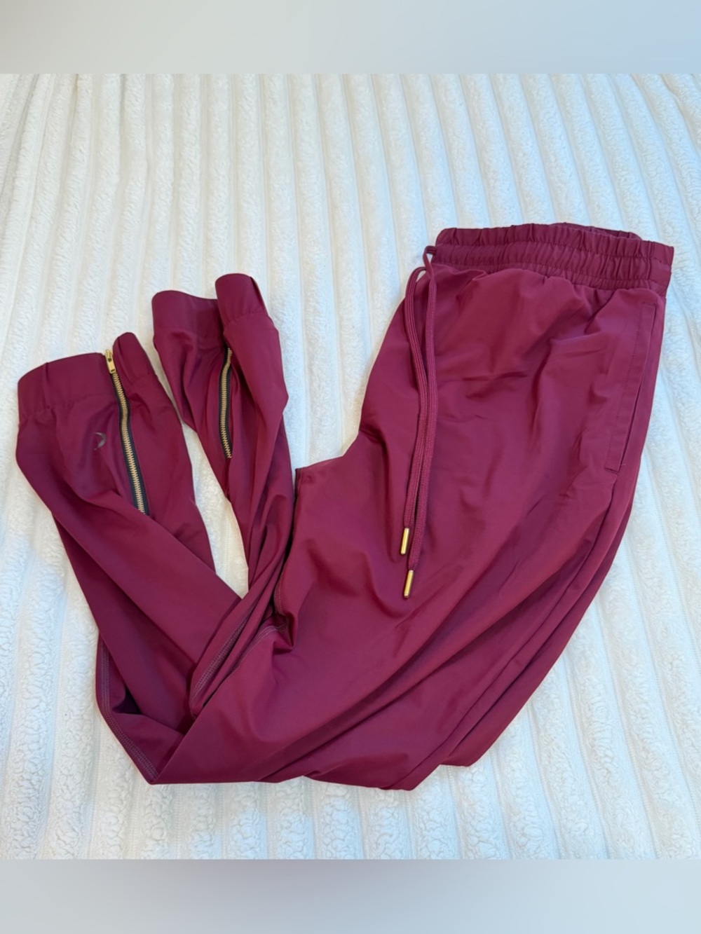 ZYIA Men's Burgundy Drawstring Joggers